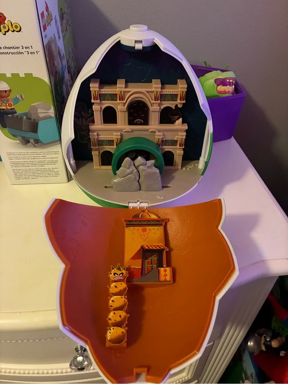 Mario Inspired Foldable Playset - Purple, Green, Orange
